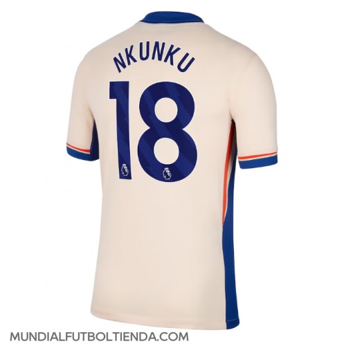 Camiseta Chelsea Christopher Nkunku #18 Segunda Equipación Replica 2024-25 mangas cortas